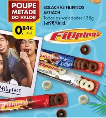 Pingo Doce Bolachas Filipinos Artiach 135g promoção