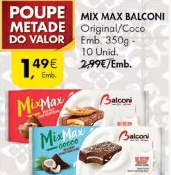 Pingo Doce Mix Max Balconi 350g promoção