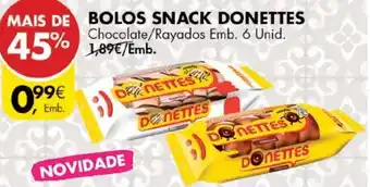 Pingo Doce Bolos Snack Donettes 6 Unid promoção