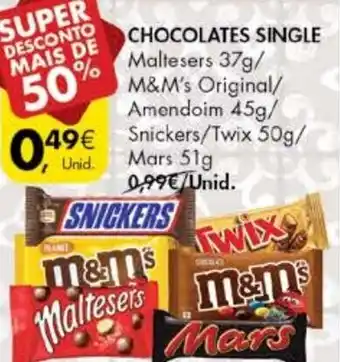 Pingo Doce Chocolates Single 37g/45g/50g/51g promoção