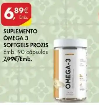 Pingo Doce Suplemento Ómega 3 Softgels Prozis 90 Cápsulas promoção