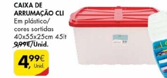 Pingo Doce Caixa de Arrumação Cli 40x55x25cm 45lt promoção
