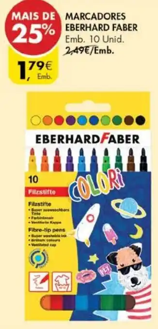 Pingo Doce Marcadores Eberhard Faber 10 Unid promoção