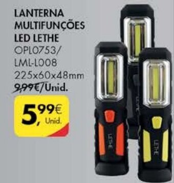 Pingo Doce Lanterna Multifunções LED Lethe 225x60x48mm promoção