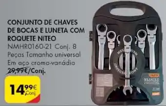 Pingo Doce Conjunto de Chaves de Bocas E Luneta com Roquete Niteo Conj. 8 promoção