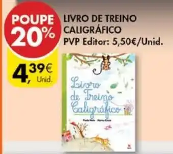 Pingo Doce Livro de Treino Caligráfico promoção