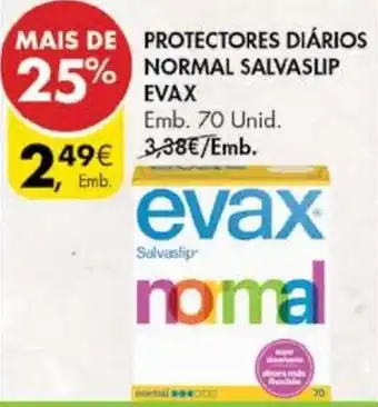 Pingo Doce Protectores Diários Normal Salvasup Evax promoção