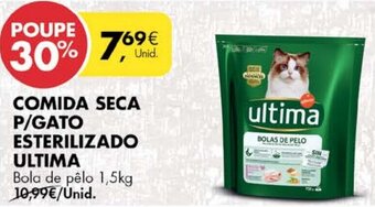 Pingo Doce Comida Seca P/Gato Esterilizado Ultima 1,5kg promoção