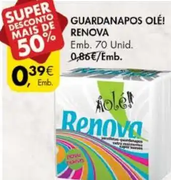 Pingo Doce Guardanapos Olé! Renova 70 Unid promoção