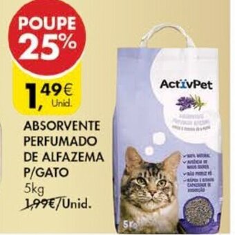 Pingo Doce Absorvente Perfumado de Alfazema P/Gato 5kg promoção