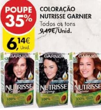 Pingo Doce Coloração Nutrisse Garnier promoção