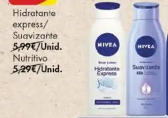 Pingo Doce Nivea Hidratante express/Suavizante promoção