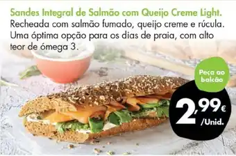 Pingo Doce Sandes Integral de Salmão com Queijo Creme Light promoção