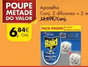 Pingo Doce Night & Day Melgas & Mosquitos Raid Aparelho promoção