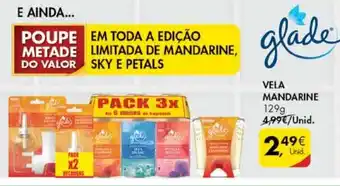 Pingo Doce Glade Vela Mandarine 129g promoção