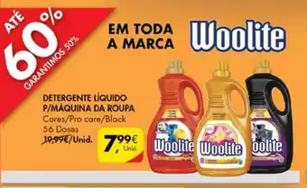 Pingo Doce Detergente Líquido P/Máquina da Roupa Woolite 56 Doses promoção