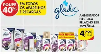 Pingo Doce Glade Ambientador Eléctrico Relaxing Zen promoção