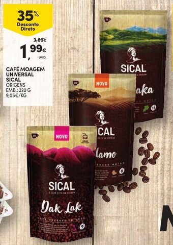 Continente Café Moagem Universal Sical 220g promoção