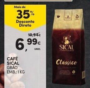 Continente Café Sical 1kg promoção