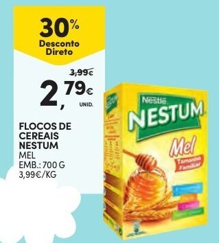 Continente Flocos de Cereais Nestum 700g promoção