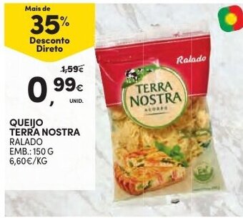 Continente Queijo Terra Nostra Ralado 150g promoção