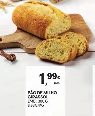 Continente Pão de Milho Girassol 300g promoção