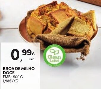 Continente Broa de Milho Doce 500g promoção