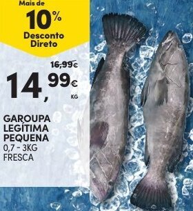 Continente Garoupa Legítima Pequena 0,7-3kg promoção