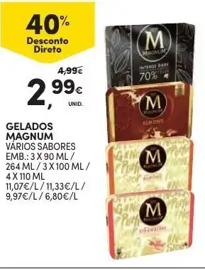 Continente Gelados Magnum promoção