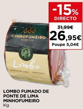 El Corte Inglés Lombo de porco promoção