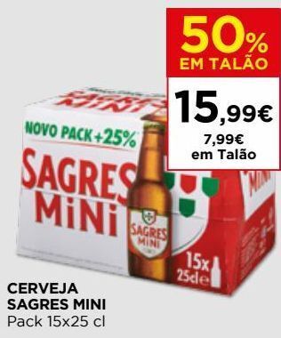 El Corte Inglés Cerveja sagres mini promoção