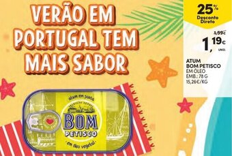 Continente Atum Bom Petisco 78g promoção
