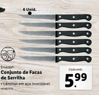 Lidl Facas ernesto promoção
