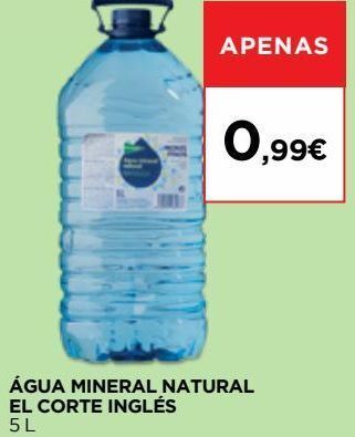 El Corte Inglés Água el corte inglés promoção