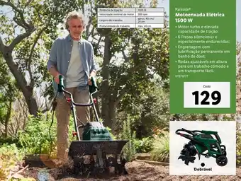 Lidl Motoenxada elétrica parkside promoção