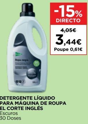 El Corte Inglés Detergente líquido el corte inglés promoção