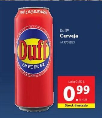 Lidl Lata de cerveja promoção