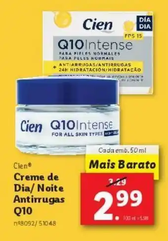 Lidl Creme dia cien promoção