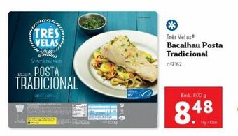 Lidl Bacalhau très velas promoção