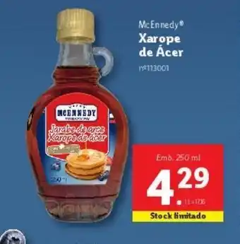 Lidl Xarope de sobremesa mcennedy promoção