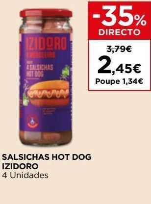 El Corte Inglés Salsicha izidoro promoção