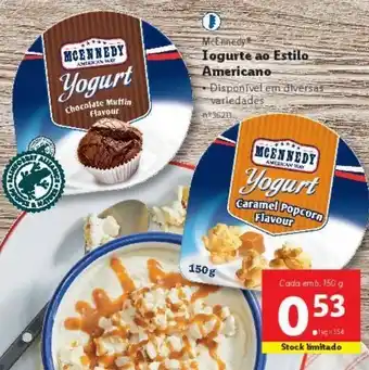 Lidl Iogurte mcennedy promoção