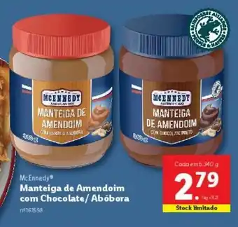 Lidl Creme de amendoim mcennedy promoção