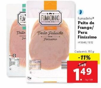 Lidl Presunto fumadinho promoção