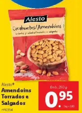Lidl Amendoim alesto promoção