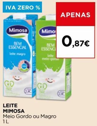 El Corte Inglés Leite mimosa promoção