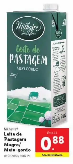 Lidl Leite milhafre promoção