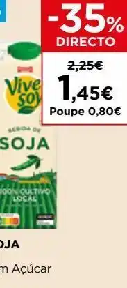 El Corte Inglés Leite de soja vive soy promoção
