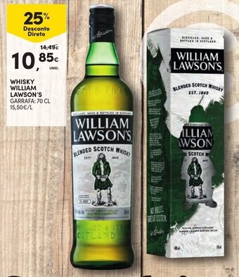 Continente Whisky William Lawson's 70cl promoção