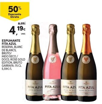 Continente Espumante Fita Azul 75cl promoção